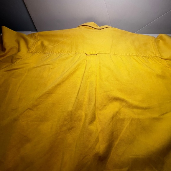 Chase Authentic NASCAR #1 Steve Park Pennzoil Mens Button Down XL Yellow - Picture 3 of 4